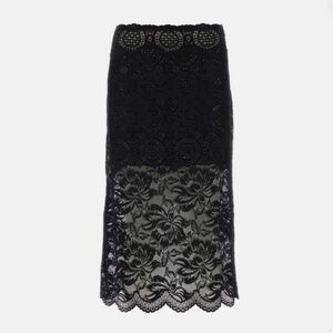 New Paco.Rabanne Stretch Lace Skirt New Size 46